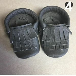 Gray baby moccasins